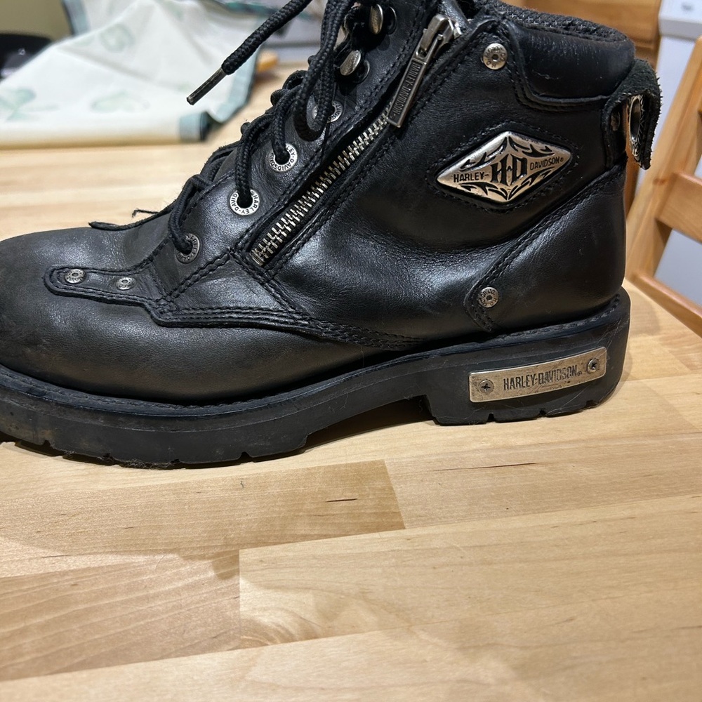Harley-Davidson Black Combat Boots - Picture 4 of 5